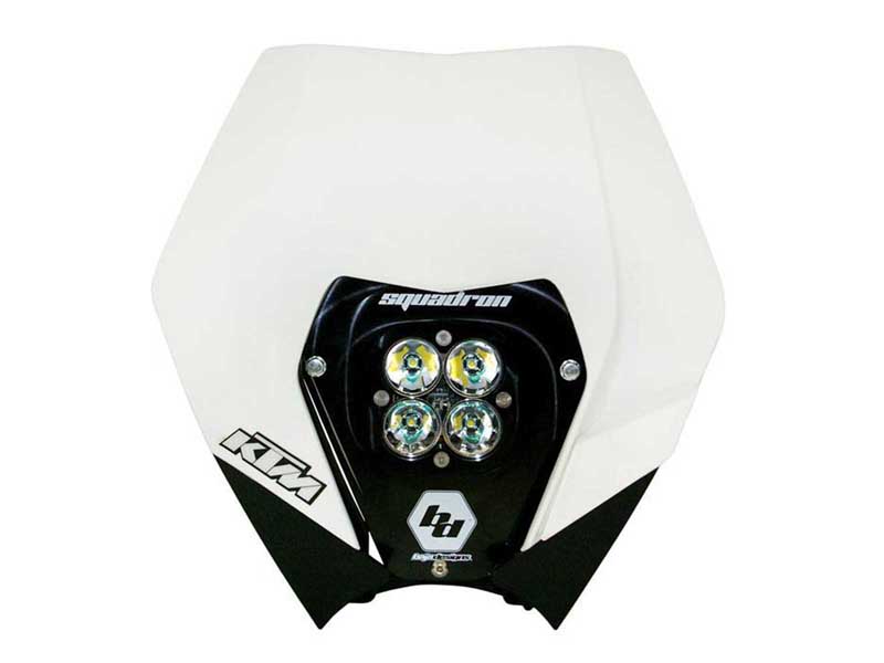 Baja Designs 497061 KTM 08-13 Complete LED Kit W/ Head Shell White Squadron Pro