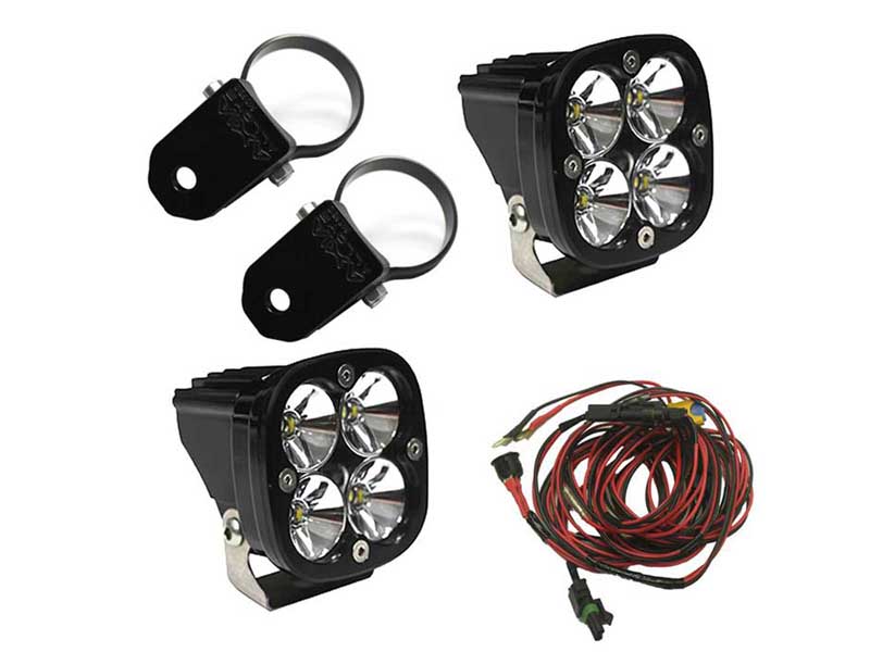 Baja Designs 497102 LED Light Pods Kit W/A Pillar Mounts 2.00 Inch Harness Squadron Pro