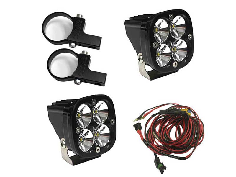 Baja Designs 497105 LED Light Pods Kit W/Horiz Mounts 2.00 Inch Harness Squadron Pro