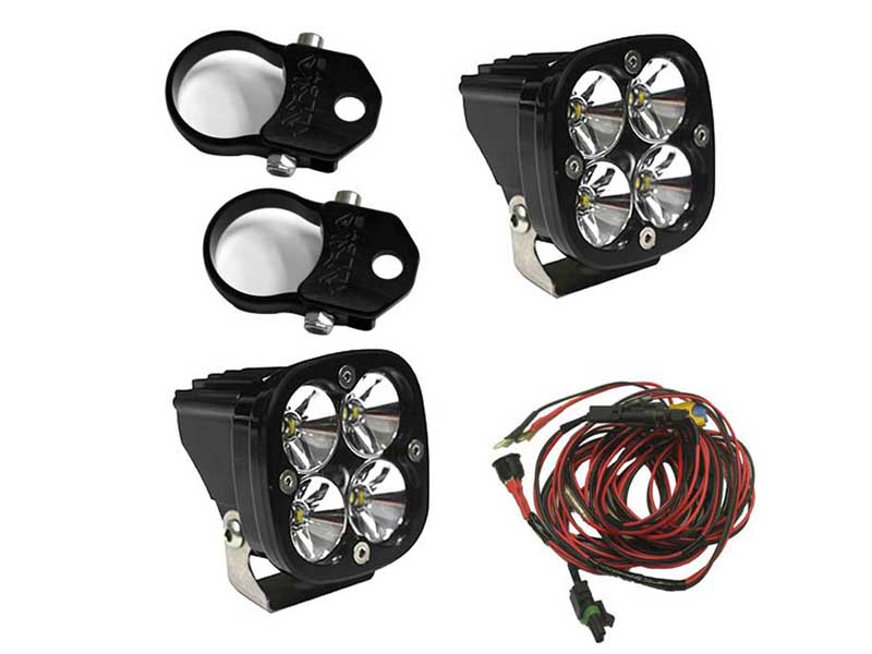 Baja Designs 497108 LED Light Pods Kit W/Vertical Mounts 2.00 Inch Harness Squadron Pro
