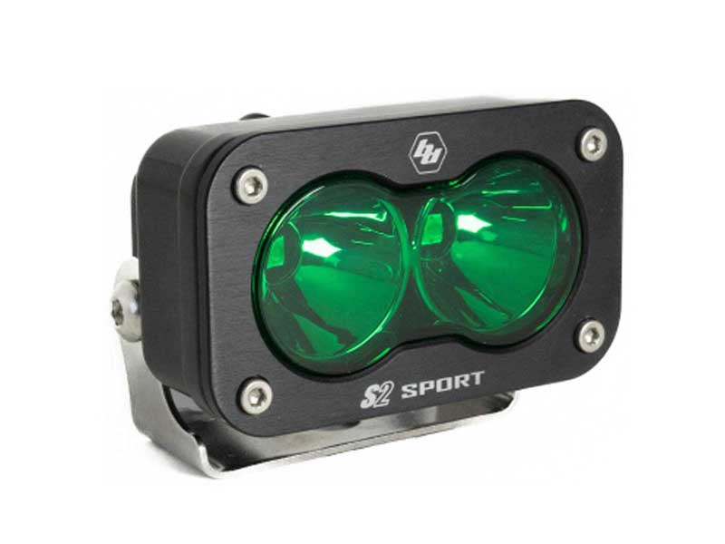 Baja Designs 540001GR LED Work Light Green Lens Spot Pattern S2 Sport