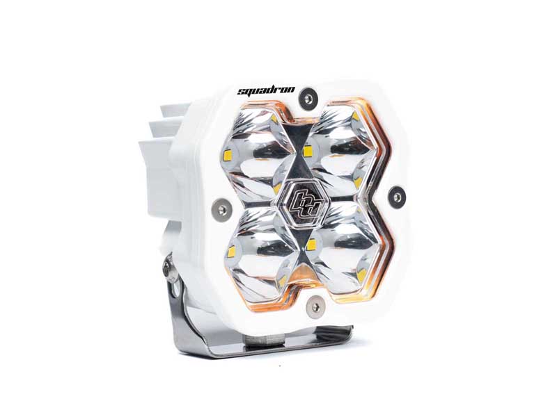 Baja Designs 55-0001-WT-2 Squadron 2.0 Sport White LED Auxiliary Light Pod Universal Clear Spot