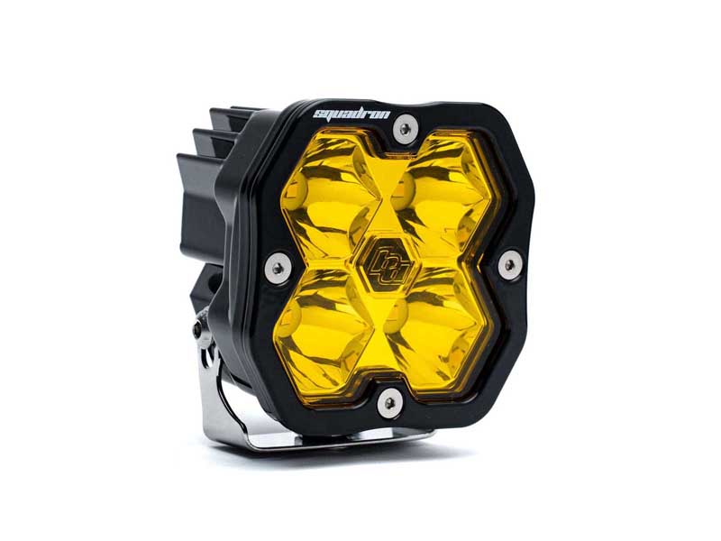 Baja Designs 55-0011-2 Squadron 2.0 Sport Black LED Auxiliary Light Pod Universal Baja Amber Spot
