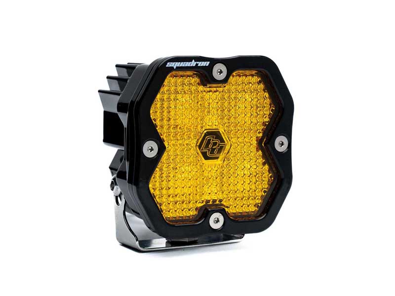 Baja Designs 55-0016-2 Squadron 2.0 Sport Black LED Auxiliary Light Pod Amber Work/Scene