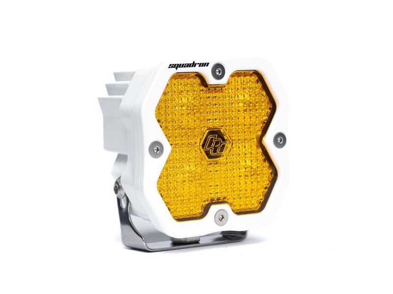 Baja Designs 55-0016-WT-2 Squadron 2.0 Sport White LED Auxiliary Light Pod Amber Work/Scene