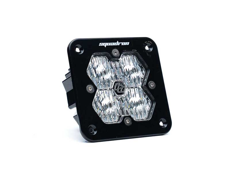 Baja Designs 55-1005-2 Squadron 2.0 Sport Black Flush Mount LED Aux Light Pod Clear Wide Cornering