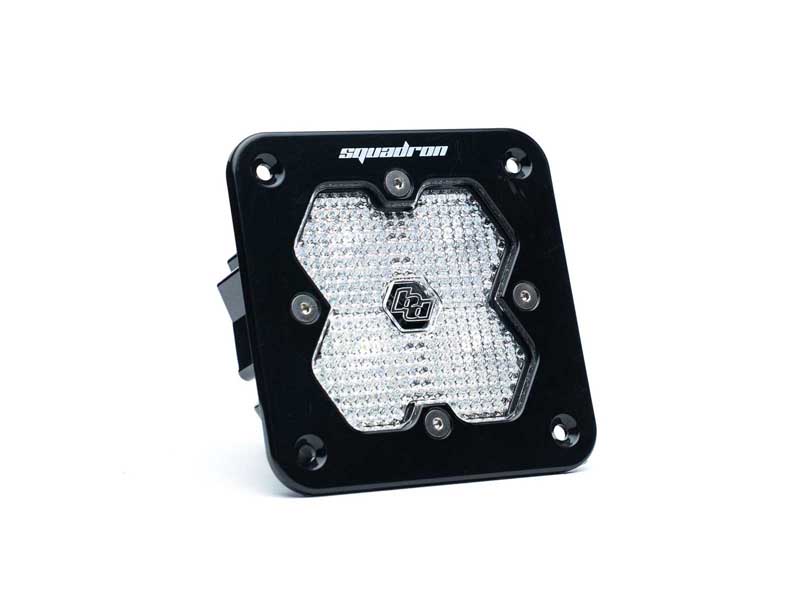Baja Designs 55-1006-2 Squadron 2.0 Sport Black Flush Mount LED Auxiliary Light Pod Clear Work/Scene