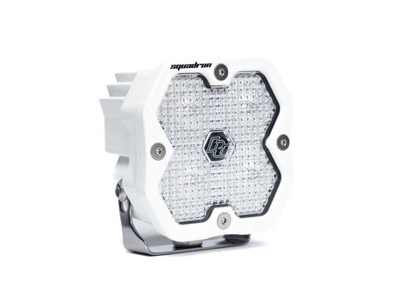 Baja Designs 55-1006-WT-2 Squadron 2.0 Sport White Flush Mount LED Aux Light Pod Clear Work/Scene