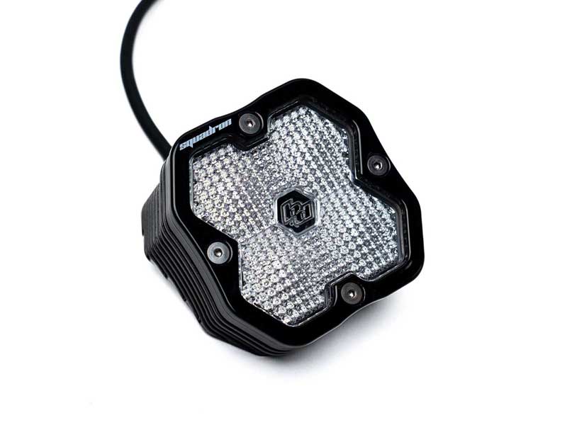 Baja Designs 55-2006-2 Squadron 2.0 Sport Black Angled Flush Mount LED Aux Light Pod Work/Scene