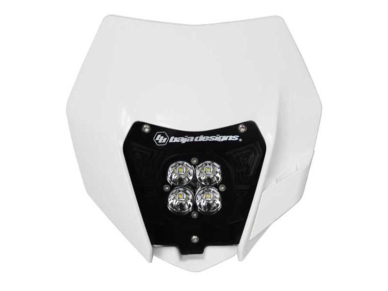 Baja Designs 557091AC KTM Headlight Kit AC 14-16 w/Headlight Shell White Squadron Sport