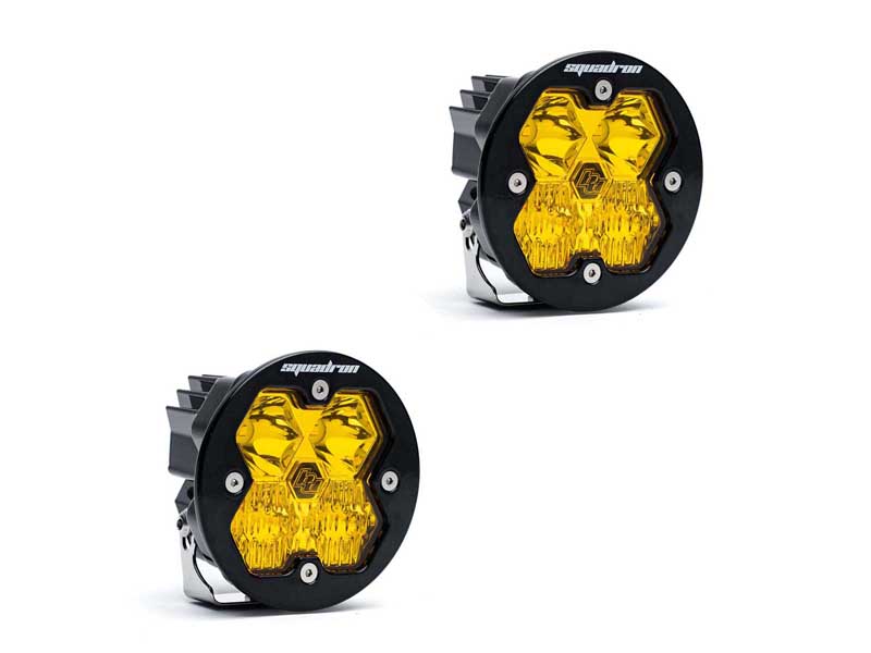 Baja Designs 58-7813-2NH Squadron-R 2.0 Sport Black LED Auxiliary Light Pod Pair (No Harness)
