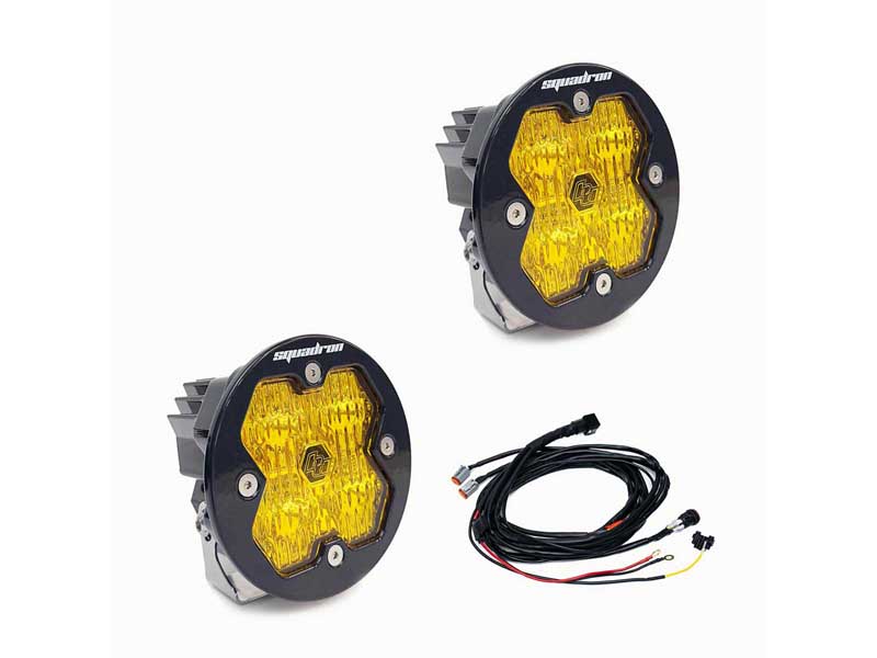 Baja Designs 58-7815-2 Squadron-R 2.0 Sport Black LED Auxiliary Light Pod Pair