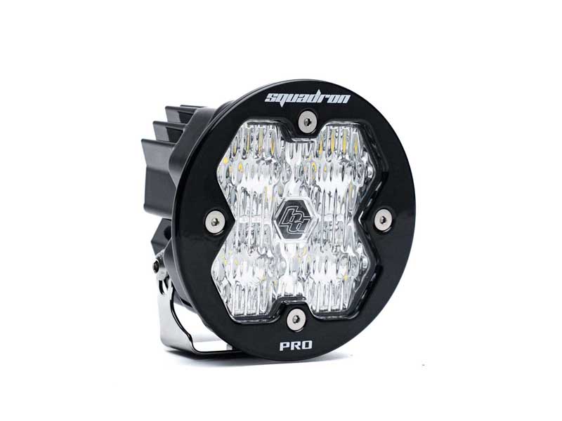 Baja Designs 59-0005-2 Squadron-R 2.0 Pro Black LED Auxiliary Light Pod Clear Wide Cornering