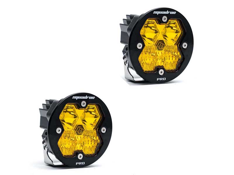 Baja Designs 59-7813-2NH Squadron-R 2.0 Pro Black LED Auxiliary Light Pods Baja Amber Driving/Combo