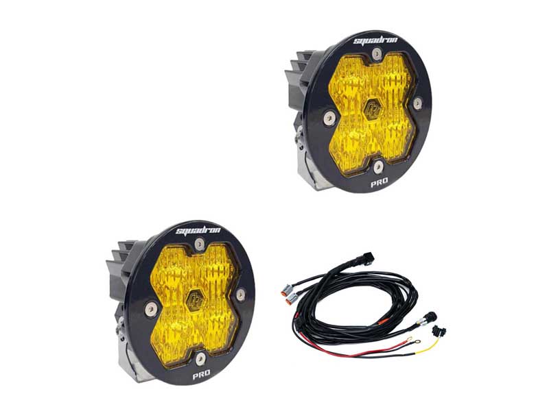 Baja Designs 59-7815-2 Squadron-R 2.0 Pro Black LED Auxiliary Light Pod Pair