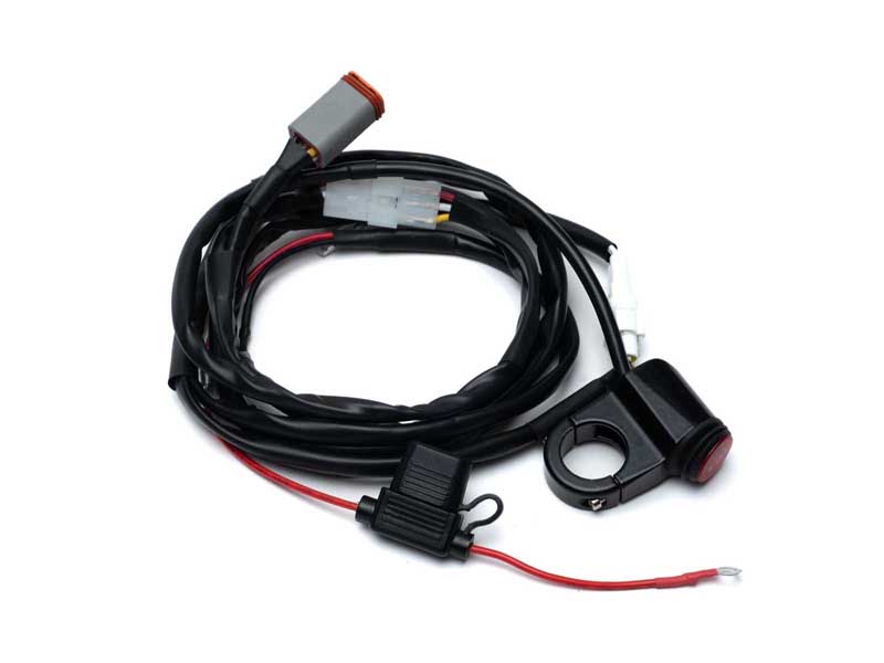 Baja Designs 64-0057 Squadron 2.0 4-pin Deutsch Motorcycle Wiring Harness w/ Switch Universal