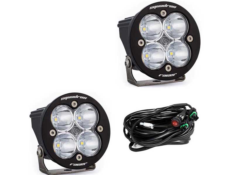 Baja Designs 737801 LED Light Pods Clear Lens Spot Pair Squadron R Racer Edition