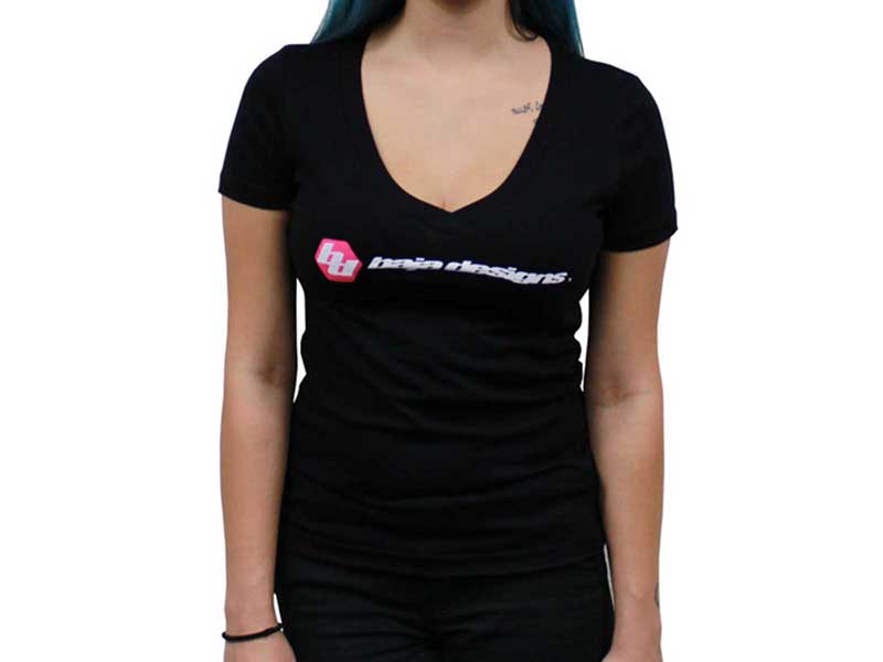 Baja Designs 980019 Black Ladies V Neck T Shirt Small