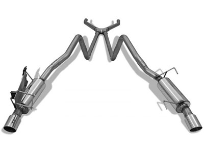 Bassani 40755 Stainless Steeel Aft-Cat 2005-2009 Mustang 4.0 Exhaust