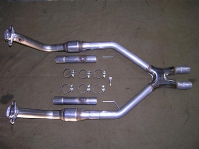 Bassani 46053 Stainless Steel Power-X 2005-2009 Ford Mustang GT 5-Spd Crossover Pipe