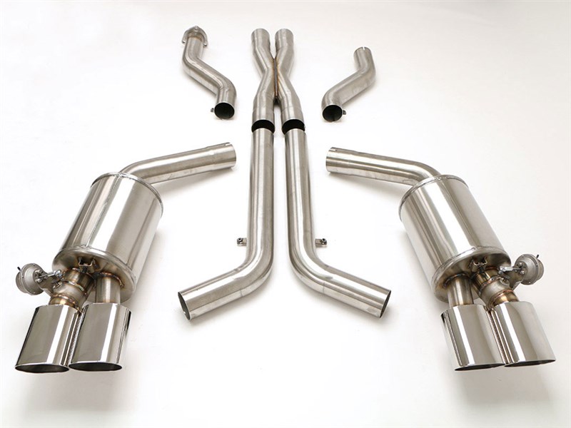 BBE FCOR-0006 Fusion ZR-1 Cat Back 3" 4-1/2" Quad Rolled Oval Tips for 1990-1991 Corvette C4 ZR1