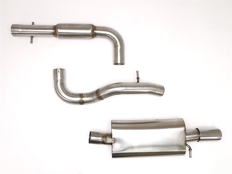 BBE FPIM-0277 3" Cat-Back Exhaust 3" Single Round Double-Wall Tip for 2003 VW MK4 GTI-337