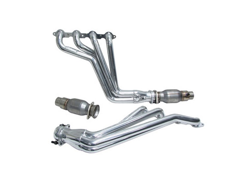 BBK 40210 Ceramic Coated 1-3/4" Long Tube Headers W/High Flow Cats 2010-2015 Camaro SS