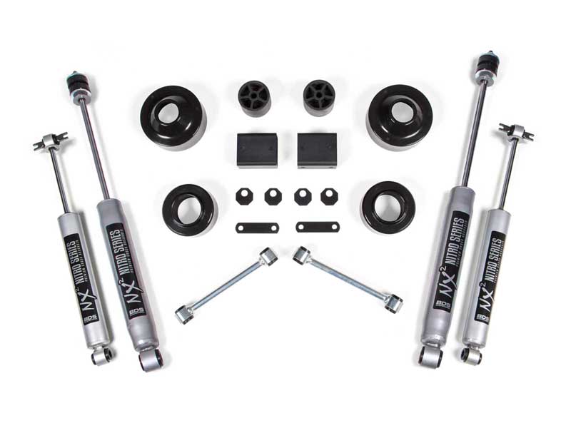 BDS Suspension BDS1401FS 2" Lift Kit Coil Spacer 2007-2011 Wrangler JK 2-Door