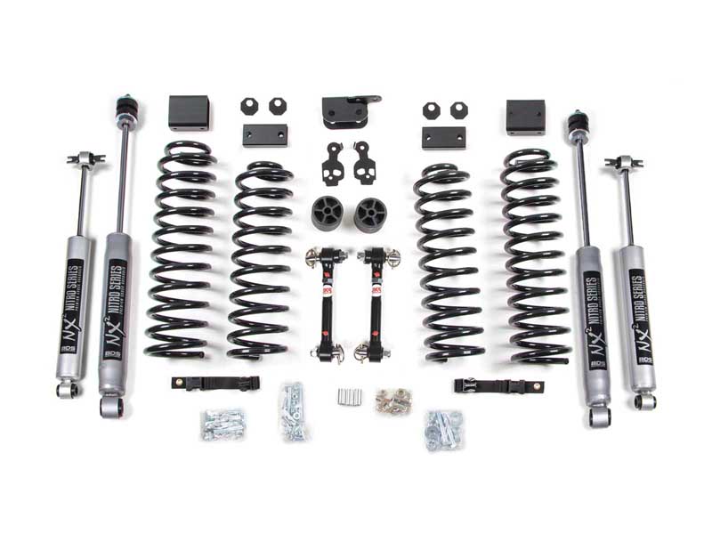BDS Suspension BDS1411H 3" Lift Kit 2007-2011 Wrangler JK 4-Dr Sway Bar Disconnect NX2 Nitro Shocks
