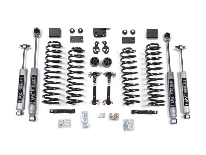 BDS Suspension BDS1423H 3" Lift Kit 2007-2011 Wrangler JK 2-Dr Sway Bar Disconnects NX2 Nitro Shocks