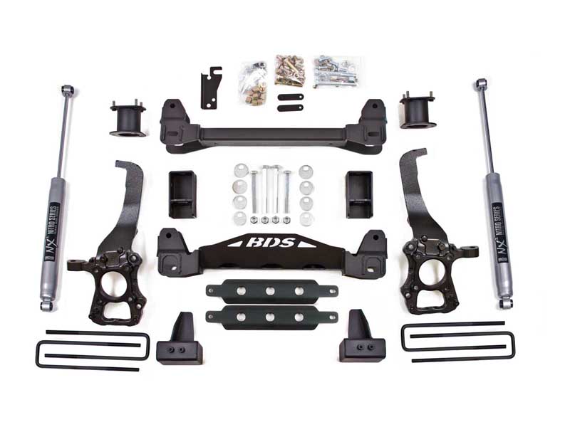 BDS Suspension BDS1523FS 4" Lift Kit 2015-2020 F150 2WD 4" Block Kit Fox 2.0 Performance Shocks