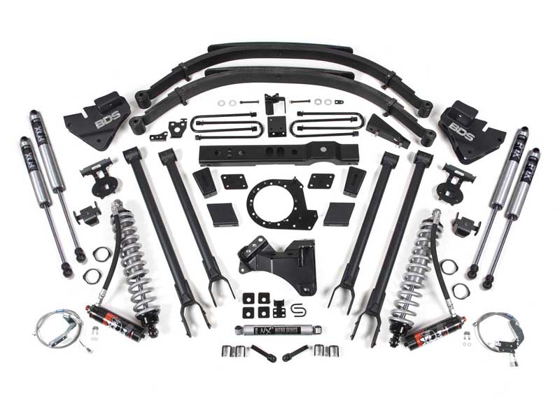 BDS Suspension BDS1541FPE 8" Lift Kit w/4-Link FOX 2.5 Coil-Over 2017-2019 F250/F350 4WD Diesel
