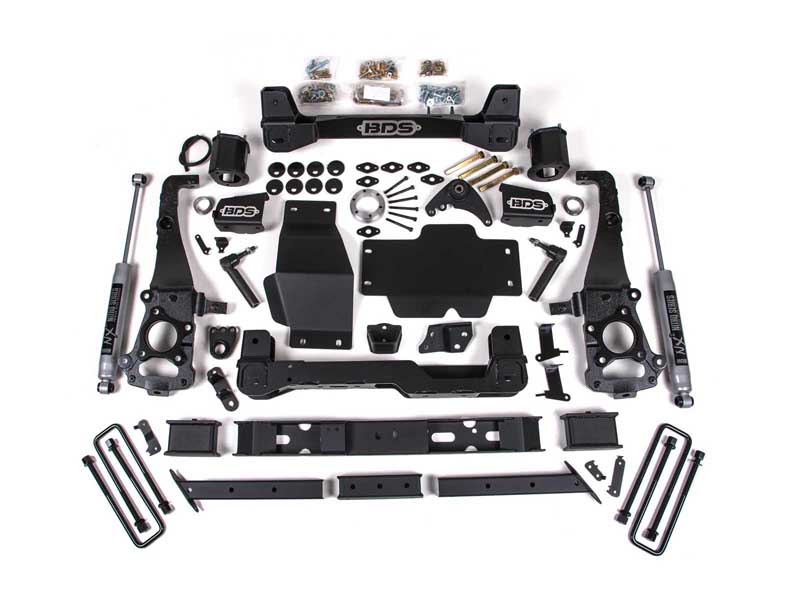 BDS Suspension BDS1547H 6" Lift Kit 2019-2023 Ford Ranger 4WD Cast Aluminum Knuckle NX2 Nitro Shocks