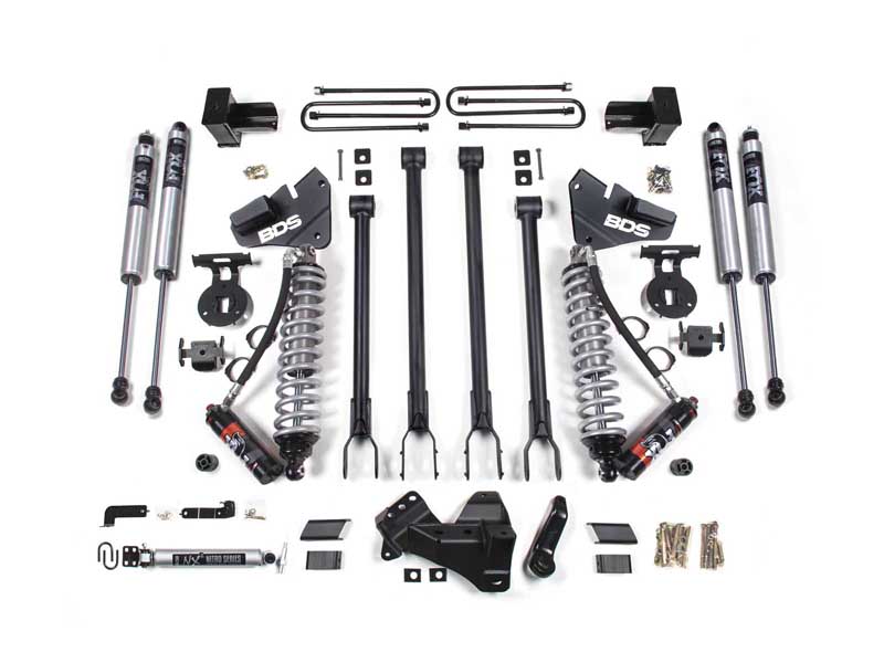 BDS Suspension BDS1555FPE 4" Lift Kit w/4-Link FOX 2.0 Performance Coil-Over 2017-2019 F250/F350 4WD