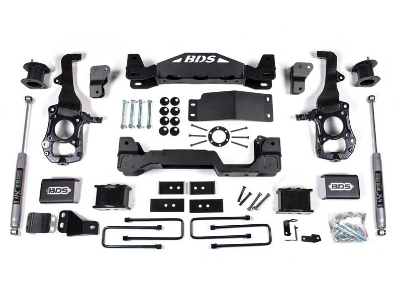 BDS Suspension BDS1579H 6" Lift Kit 2021-2025 Ford F150 4WD 5" Block NX2 Nitro Shocks