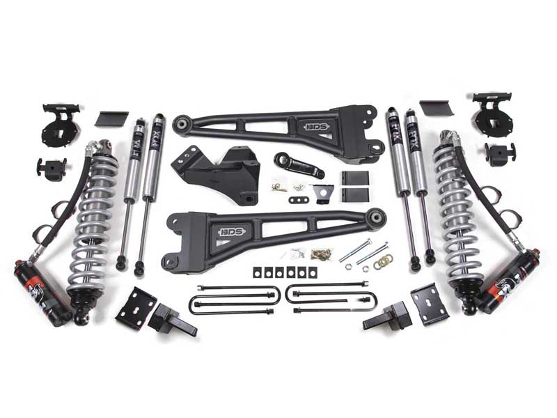 BDS Suspension BDS1597FPE 4" Lift Kit w/Radius Arm FOX 2.5 Coil-Over 2011-2016 F250/F350 4WD Diesel