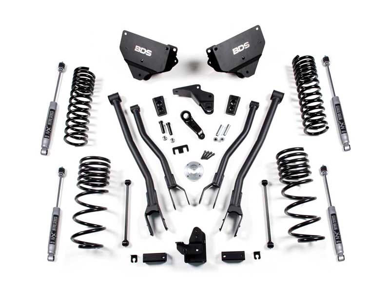 BDS Suspension BDS1602FPE 4" Lift Kit w/ 4-Link 2014-2018 Ram 2500 4WD Diesel