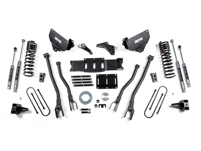 BDS Suspension BDS1603FPE 6" Lift Kit w/ 4-Link 2013-2018 Ram 3500 4WD Diesel