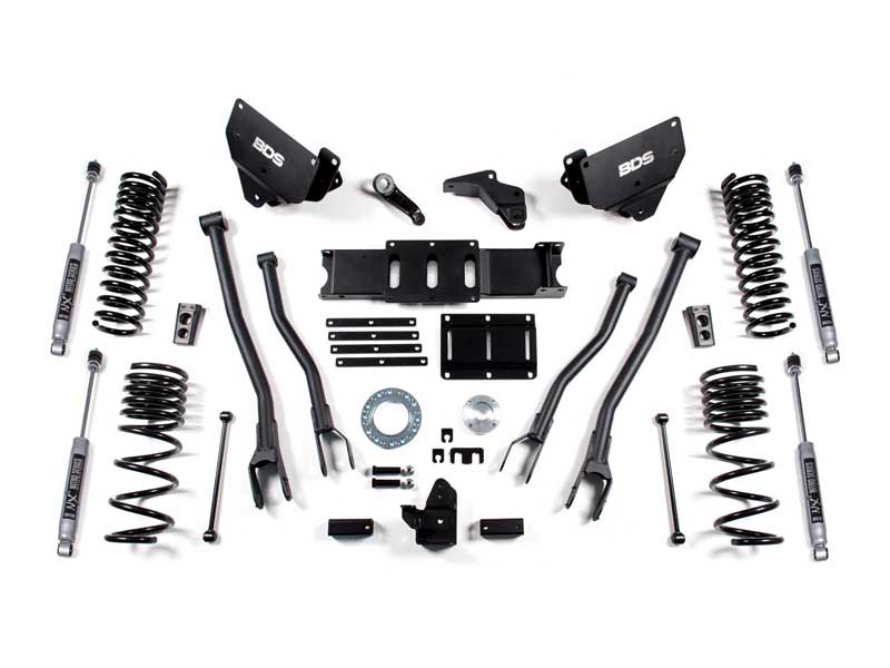 BDS Suspension BDS1604H 6" Lift Kit w/ 4-Link 2014-2018 Ram 2500 4WD Diesel NX2 Nitro Shocks