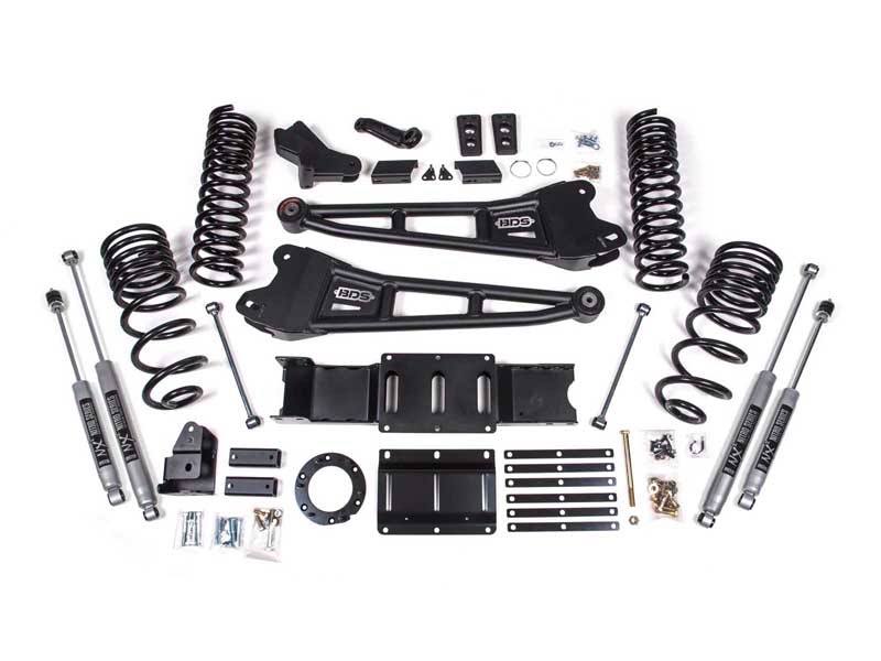 BDS Suspension BDS1660FS 4" Lift Kit w/ Radius Arm 2019-2024 Ram 2500 4WD Diesel