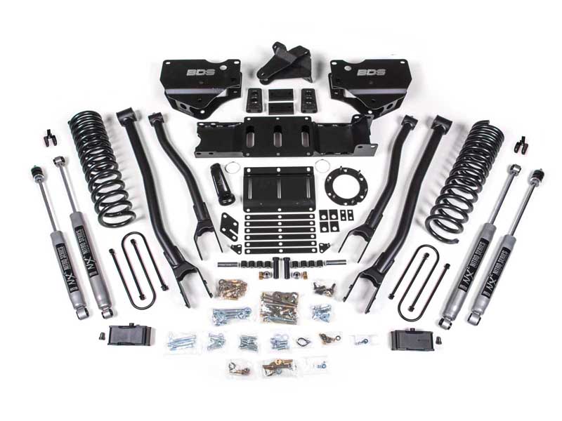 BDS Suspension BDS1671FPE 4" Lift Kit w/ 4-Link 2019-2024 Ram 3500 4WD Diesel