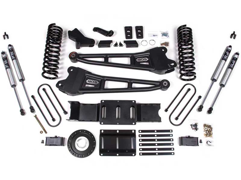 BDS Suspension BDS1704FS 4" Lift Kit w/Radius Arm 2" Rear Block 2019-2024 Ram 3500 4WD Diesel