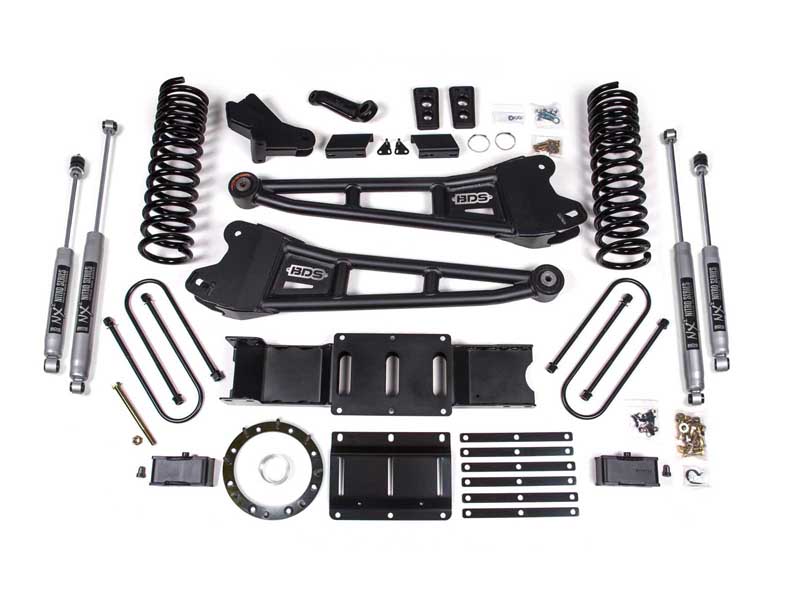 BDS Suspension BDS1704H 4" Lift Kit w/Radius Arm 2" Rear Block 2019-2024 Ram 3500 4WD Diesel