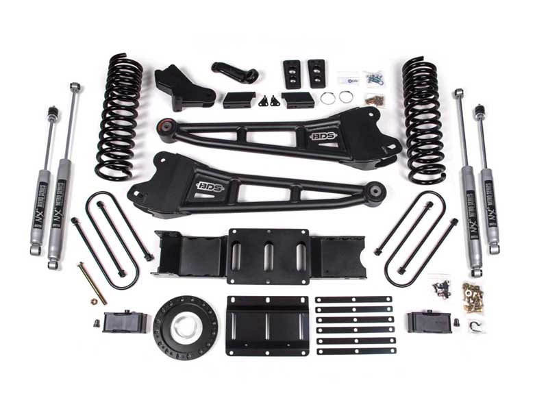 BDS Suspension BDS1705FS 4" Lift Kit w/Radius Arm 2" Rear Block 2019-2024 Ram 3500 4WD Diesel