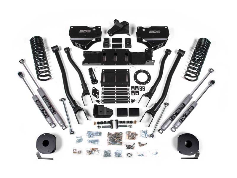 BDS Suspension BDS1715H 4" Lift Kit w/ 4-Link 2019-2024 Ram 2500 w/Air Ride 4WD Diesel