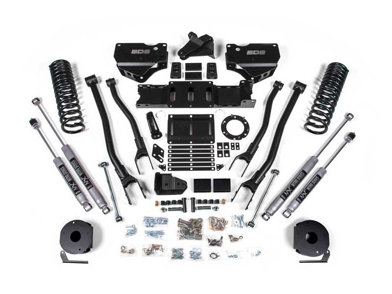 BDS Suspension BDS1717H 4" Lift Kit w/ 4-Link 2019-2024 Ram 2500 w/Air Ride 4WD Gas