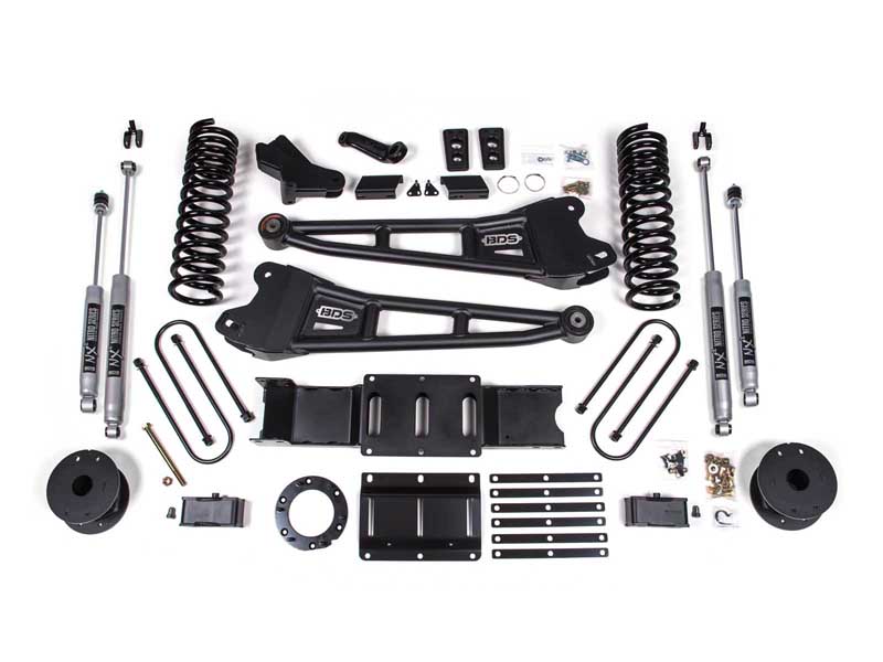 BDS Suspension BDS1722FS 4" Lift Kit w/ Radius Arm 2019-2024 Ram 3500 w/Air Ride 4WD Gas
