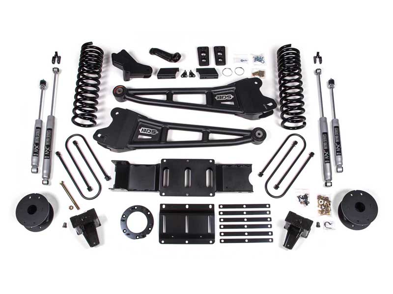 BDS Suspension BDS1724FS 6" Lift Kit w/ Radius Arm 2019-2024 Ram 3500 w/Air Ride 4WD Diesel