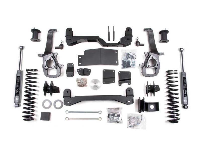 BDS Suspension BDS1750H 4" Lift Kit 2009-2011 Dodge Ram 1500 4WD 2" Coil Spacer NX2 NItro