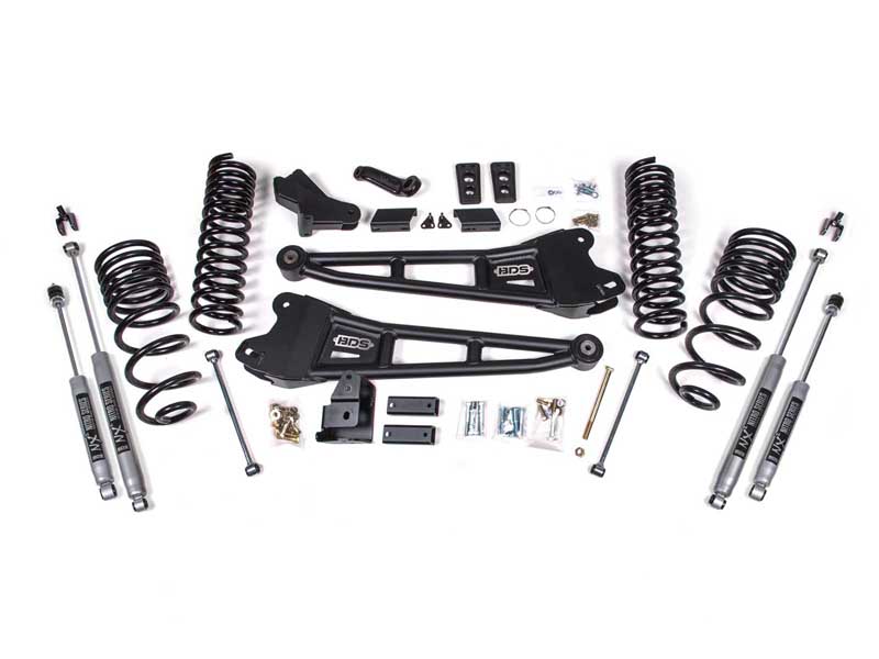 BDS Suspension BDS1762FS 4" Lift Kit w/ Radius Arm 2014-2018 Ram 2500 4WD Diesel
